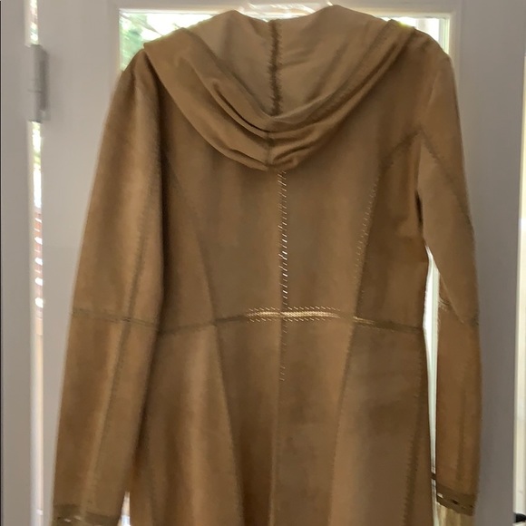 Mertillo Tan suede trench coat. Size XL - Picture 4 of 5